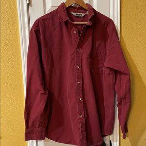 Campmor Men's Burgundy Button-Down Shirt